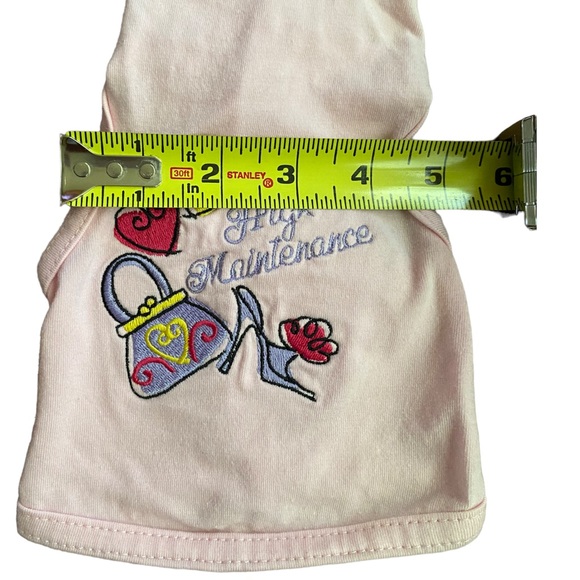 Allstar Dogs, size Tiny pink Tee that reads High Maintenance. NWOT - Picture 4 of 4